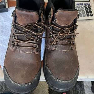 Men's Brown Ortho feet work Boots- graphite-see description